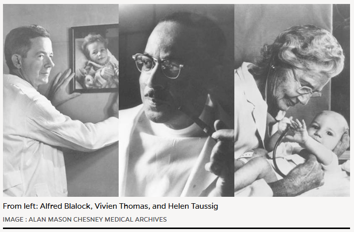 Alfred Blalock Vivien Thomas i Helen Taussig