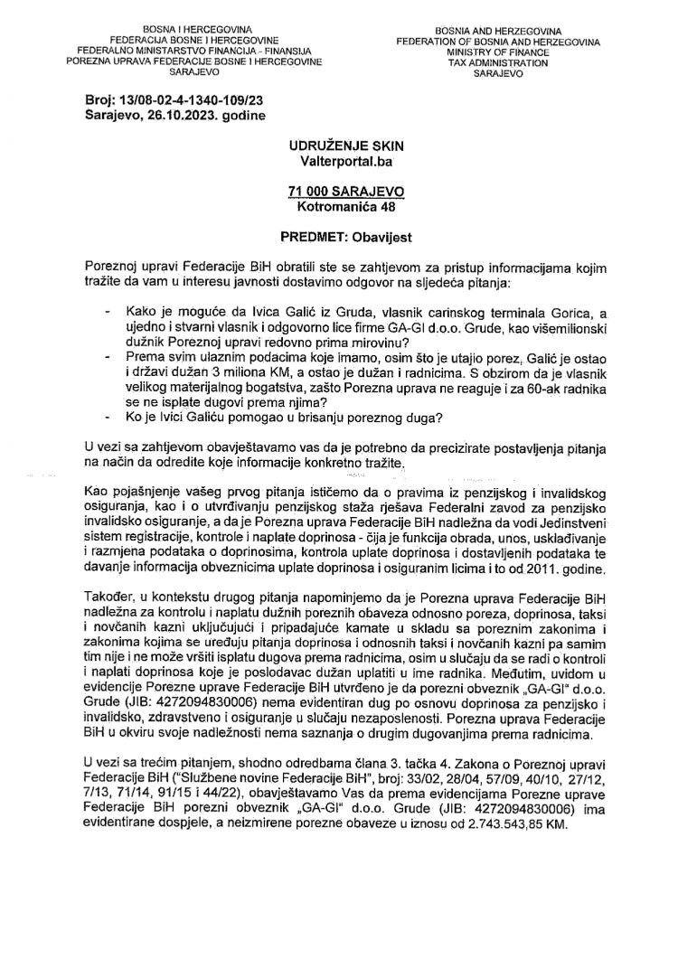 Odgovor Poterne uprave FBiH 1 page 0001