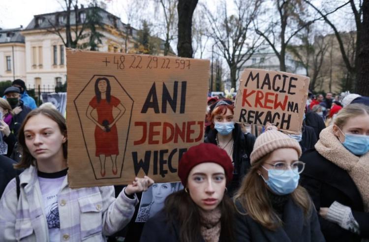 demonstracije žene poljska