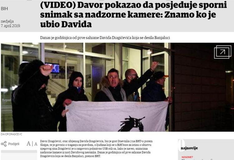 oslobodjenje davor pokazao da posjeduje snimak