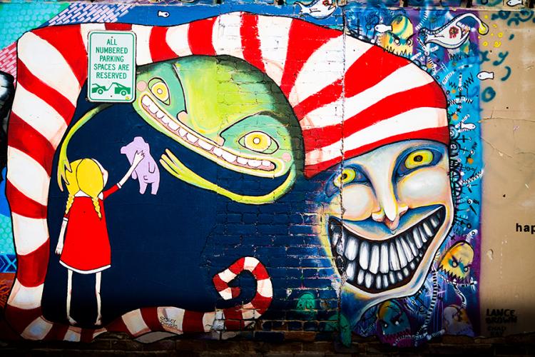 Grafit izložen u Freak Alley galeriji