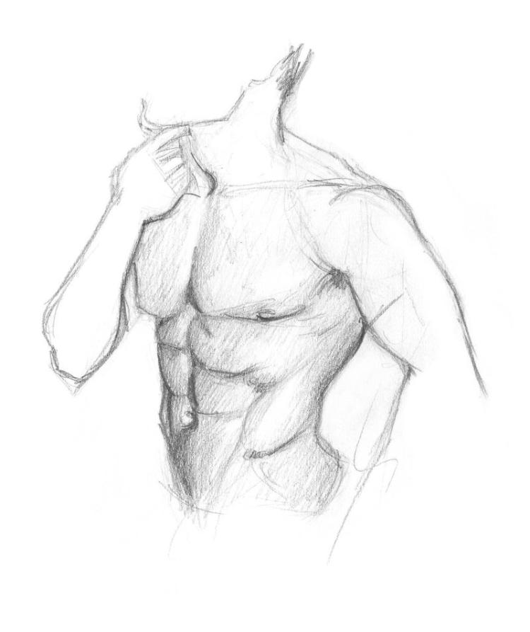 man body sketch 9