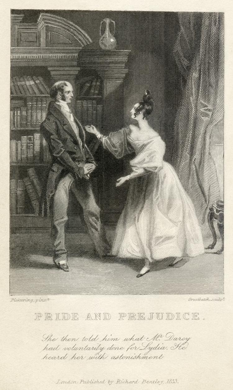 Pickering Greatbatch Jane Austen Pride and Prejudice She then told him what Mr. Darcy had voluntarily done for Lydia