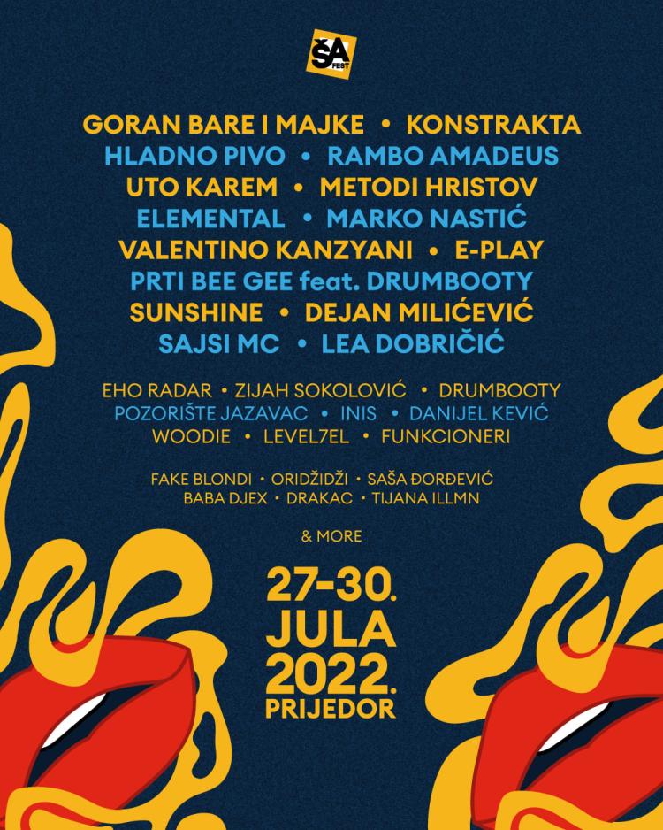 ŠA Fest lineup2022