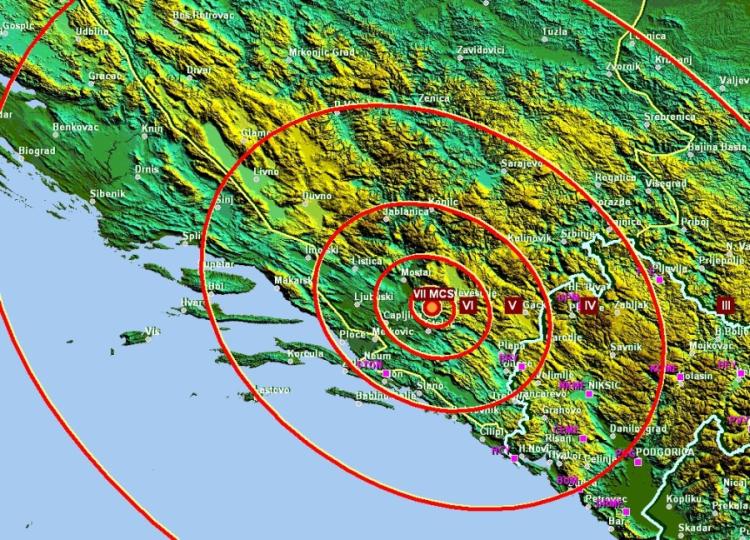 zemljotres nevesinje