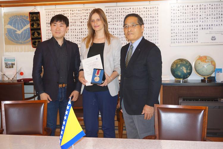 Milica Balaban u Japanu foto Prirodno matematicki fakultet Banjaluka