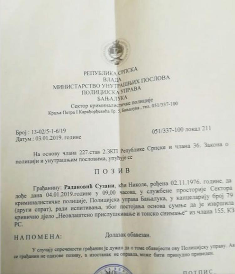 poziv suzana
