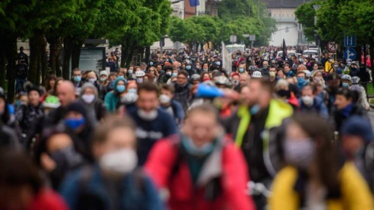 Protest biciklista Slovenija