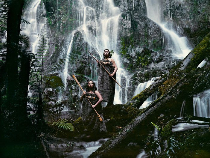 6 Maori Women at Huka Falls Jimmy Nelson