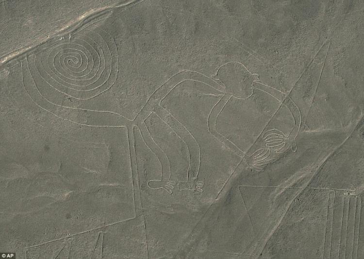 0094282E1000044C 5138097 An aerial view of a spiral tailed monkey figure in Peru s myster a 2 1512170719065