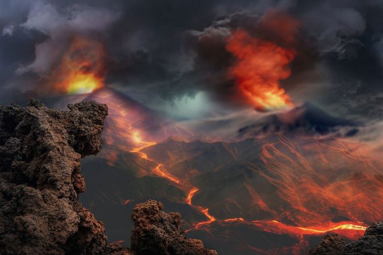 vulkan lava foto ELG21 Pixabay